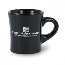Black 5 1/2 oz Tahoe Vitrified Ceramic Coffee Mug
