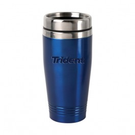 Blue / Stainless 15 oz Engraved Colored Stainless Steel Tumbler