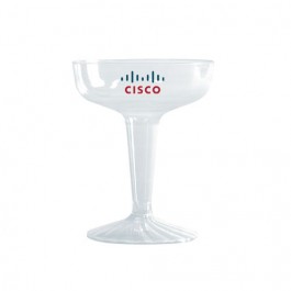 Clear 4 oz Plastic Champagne Glass