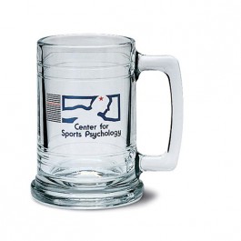 Clear 15 oz Maritime Glass Beer Mug