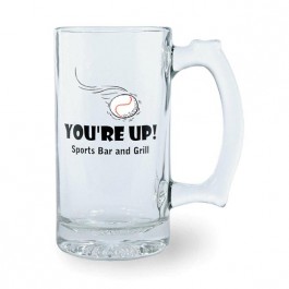 Clear 12 oz Glass Beer Stein