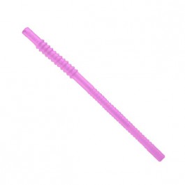 Pink 12" Straw
