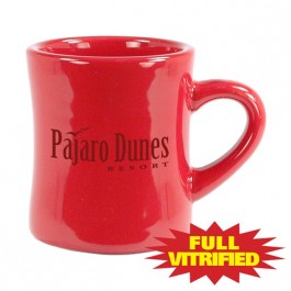 Red 10 oz Red Tahoe Vitrified Ceramic Coffee Mug