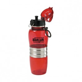 Red 16 oz Stainless Band Water Bottle