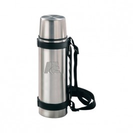 Stainless / Black 24 oz Engraved Stainless Steel Travel Thermos