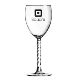 Clear 8-1/2oz Angelique Twisted Stem Wine Glass
