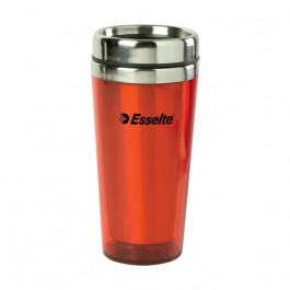 Transparent Red / Stainless 15 oz Color Stainless Steel Tumbler