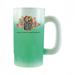 Frost / Green 14 oz Color Changing Beer Stein (Full Color)