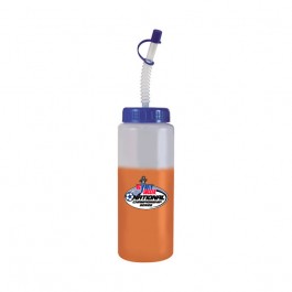 Frost / Orange / Blue 32 oz Color Changing Water Bottle (Full Color)