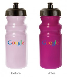 Frosted / Purple / Black 20 oz Sun Color Changing Cycle Bottle