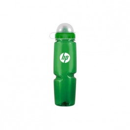 Green / Green 24 oz Poly-Saver Twist Plastic Water Bottle