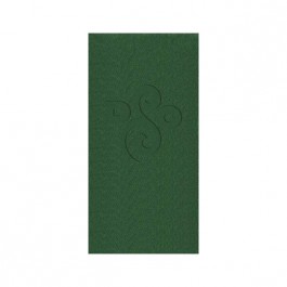 Green Embossed Linun Guest Towel
