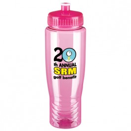Pink 26 oz. Poly-Clean(TM) Bottle