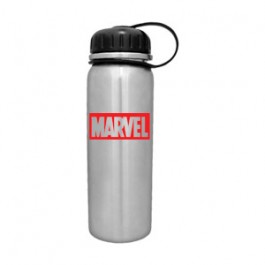Stainless / Black 25oz Stainless PT Cylinder Water Bottle