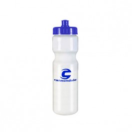 White / Blue 28 oz Cycle Water Bottle