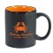 Black / Orange 11 oz Hilo Hartford Two Tone Ceramic Coffee Mug