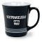 Black / White 16 oz Buckingham Ceramic Coffee Mug