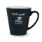 Black / White 12 oz Adams Two Tone Matte Ceramic Coffee Mug