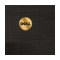 Black Foil Stamped Moire Luncheon Napkin