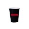 Black 16 oz Soft Plastic Cup