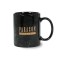 Black 11 oz Marbleized Ceramic Coffee Mug
