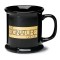 Black 13 1/2 oz Corporate Ceramic Coffee Mug