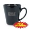 Black 11 oz Vitrified Restaurant Ceramic Coffee Mug