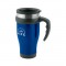 Blue / Black 16 oz Stainless Travel Mug
