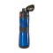 Blue / Black 15 oz Engraved Easy-Grip S/S Vacuum Water Bottle