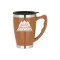 Brown 14 oz. Acrylic / Stainless Steel Classic Mug