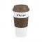 Brown 19 oz. Color Banded Classic Travel Coffee Cup