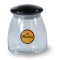 Clear / Black 27 oz Colorbow Glass Candy Jar