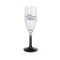 Clear / Black 5 3/4 oz Neonware Glass Champagne Flute