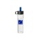 Clear / Blue 18 oz. Glass Water Bottle