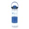 Clear / Blue 24 oz Wisconsin Plastic Water Bottle