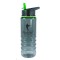 Clear / Green 25 oz Aquapuree BPA Free Water Bottle