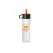 Clear / Orange 18 oz. Glass Water Bottle