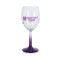 Clear / Purple 7 3/4 oz Neonware White Wine Glass