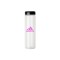 Clear / White 18 oz. Glass Water Bottle