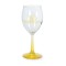 Clear / Yellow 7 3/4 oz Neonware White Wine Glass
