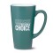 Green / White 16 oz Firehouse Two Tone Matte Ceramic Coffee Mug