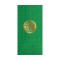 Green Foil Stamped Moire Guest Towel