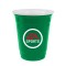 Green 12 oz Soft Plastic Cup