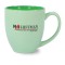 Green 16 oz Pastel Bistro Matte Ceramic Coffee Mug