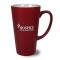 Maroon / White 16 oz Firehouse Two Tone Matte Ceramic Coffee Mug
