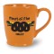 Orange 17 oz Cup O'Cheer Ceramic Coffee Mug