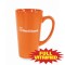Orange 15 oz Orange or Red Vitrified Restaurant Ceramic Coffee Mug