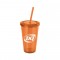 Orange 16 oz. Everyday Plastic Cup Tumbler