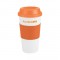 Orange 19 oz. Color Banded Classic Travel Coffee Cup