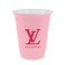 Pink 12 oz Soft Plastic Cup